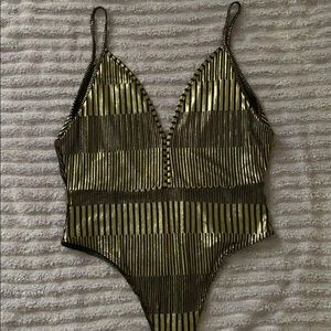 GOLD bodysuit